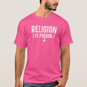 Religion ist Gift gegen Religion Agnostik Blackcra T-Shirt