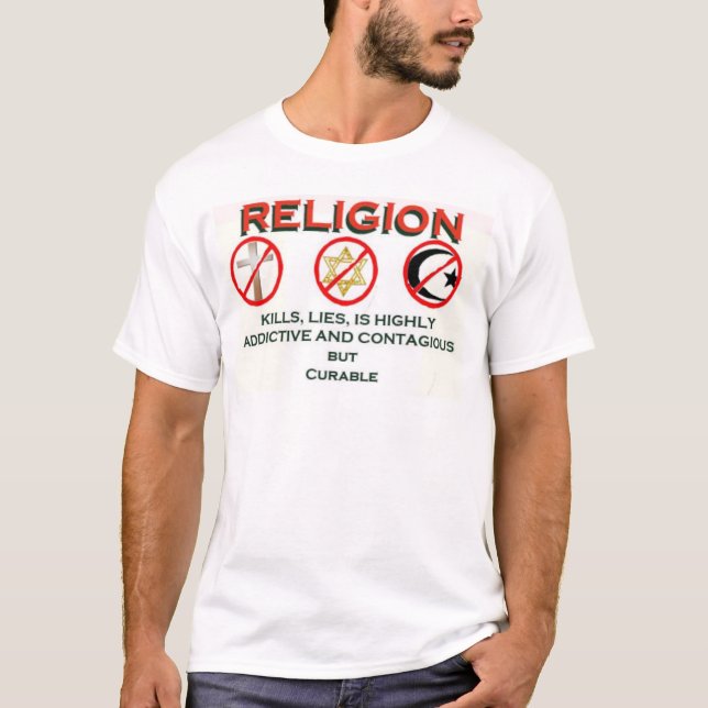 Religion ist heilbar T-Shirt (Vorderseite)