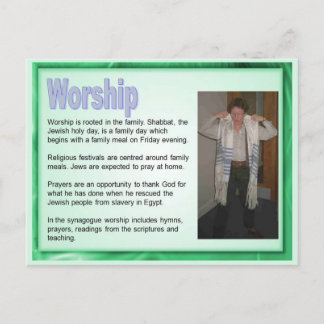 Religion, Judentum, Anbetung Postkarte