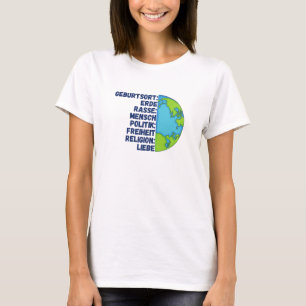 Religion Liebe Freiheit Menschen Erde T-Shirt