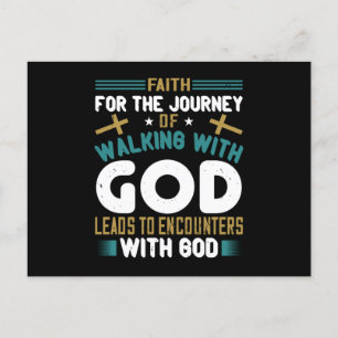 Religion - mit Gott gehen Postkarte