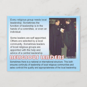Religion, religiöse Führer Postkarte