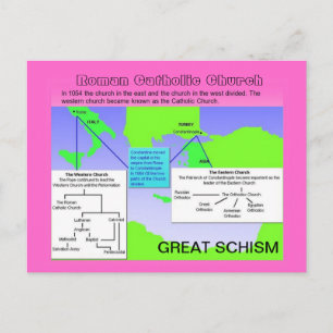 Religion, römisch-katholische Kirche, Großer Schis Postkarte