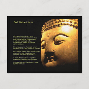 Religion, Schriften, buddhistische Schriften Postkarte