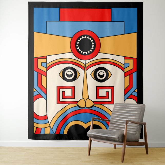 Religion Tiki Wandteppich (Beispiel)