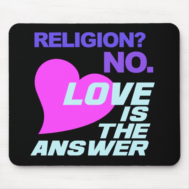 Religion und Liebe Mousepad (Vorne)