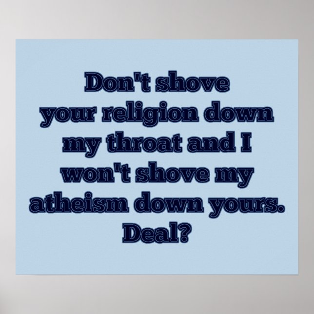 Religion VS. Atheismus, Teil 2 Poster (Vorne)
