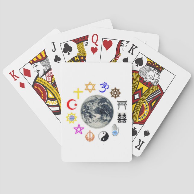 RELIGIONEN DER WELT SPIELKARTEN (Rückseite)