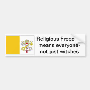 Religionsfreiheit für Katholische Autoaufkleber