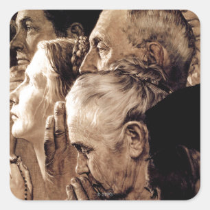 Religionsfreiheit Quadratischer Aufkleber