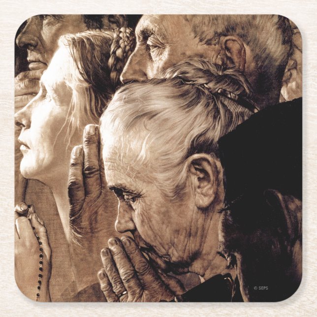 Religionsfreiheit Rechteckiger Pappuntersetzer (Vorderseite)