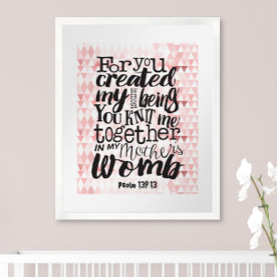 Religiös für dich zusammen Strick erschaffen Poster