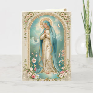 Religiös katholische Mutter-Maria-Memorare-Gebet Karte