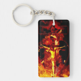 Religiös-katholischer Ruf als Priester-Crucifix Schlüsselanhänger