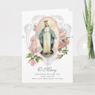 religiös Muttertag Gesegnete Jungfrau Mary Karte
