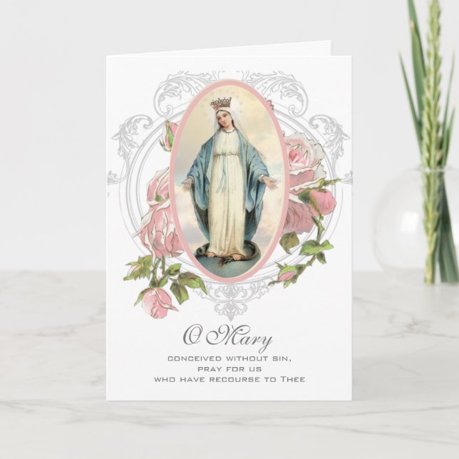 religiös | Muttertag | Gesegnete Jungfrau Mary Karte (Vorderseite)