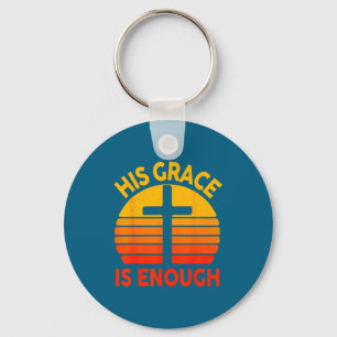 Religiös Seine Gnade ist genug Kreuz Christlich Vi Schlüsselanhänger