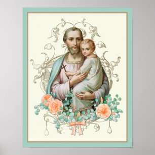 RELIGIÖS ST JOSEPH JESUS CATHOLIC POSTER