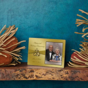 Religiöse 50. Goldene Hochzeitsplatz Fotoplatte