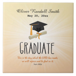 Religiöse Abschluss Gold Sternexplosion mit Black  Fliese