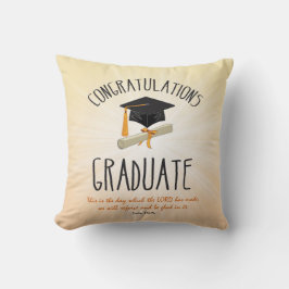 Religiöse Abschluss Gold Sternexplosion mit Black Kissen