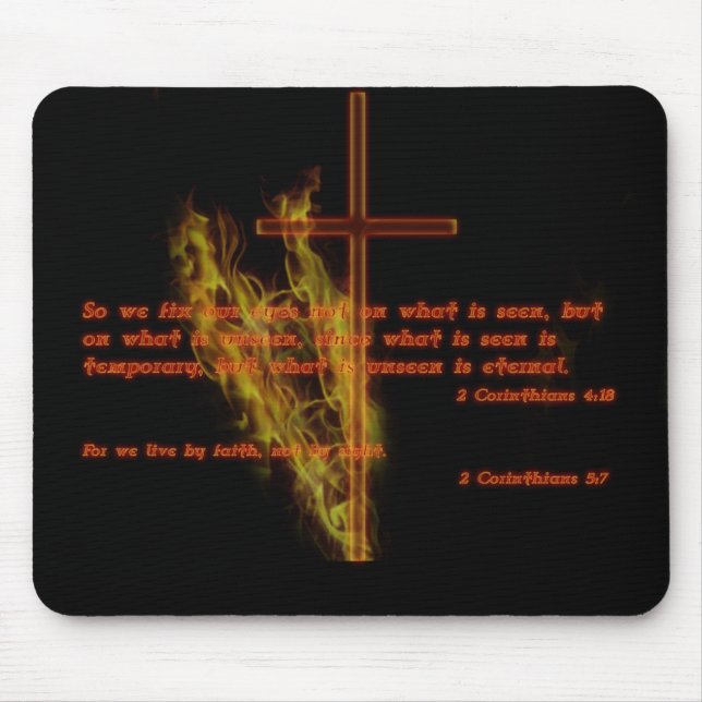 Religiöse Art-Schwarz-Mausunterlage Mousepad (Vorne)