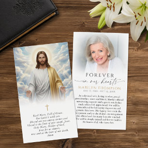 Religiöse Ave Maria Gebets Jesus Trauerkarte