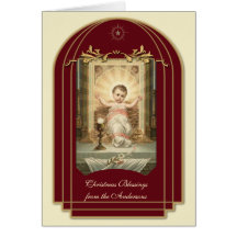 Religiöse Baby-Jesus-Schrift-Weihnachten Vintage