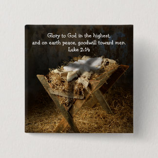 Religiöse benutzerdefinierte Weihnachtsschaltfläch Button