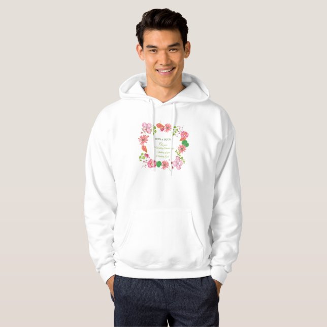 Religiöse Blume zum 5. Hochzeitstag Hoodie (Vorne ganz)