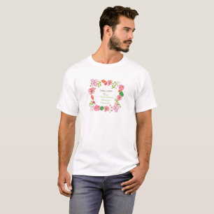 Religiöse Blumen zum 1. Hochzeitstag T-Shirt