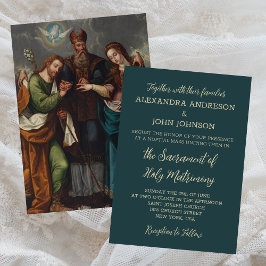 Religiöse Christlich-katholische Hochzeit der Hoch Einladung