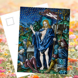 Religiöse Christlich-katholische Osterwiederaufers Feiertagspostkarte