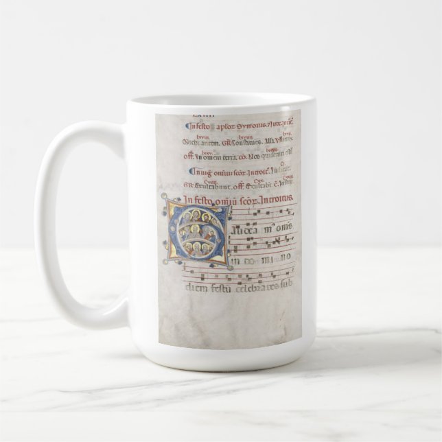 religiöse christliche Bibelmanuskriptkunst Kaffeetasse (Links)