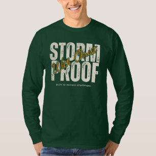Religiöse christliche Gläubige Gebet Grün Grafik T-Shirt