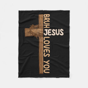 Religiöse Christliche Jungs Teens Kinder Bruh Jesu Fleecedecke