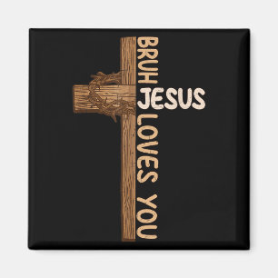 Religiöse Christliche Jungs Teens Kinder Bruh Jesu Magnet
