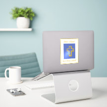 Religiöse Christus ist Risen Gold Cross Blue Oster