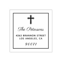 Religiöse Cross Custom Personalisiert Rücksendeadr