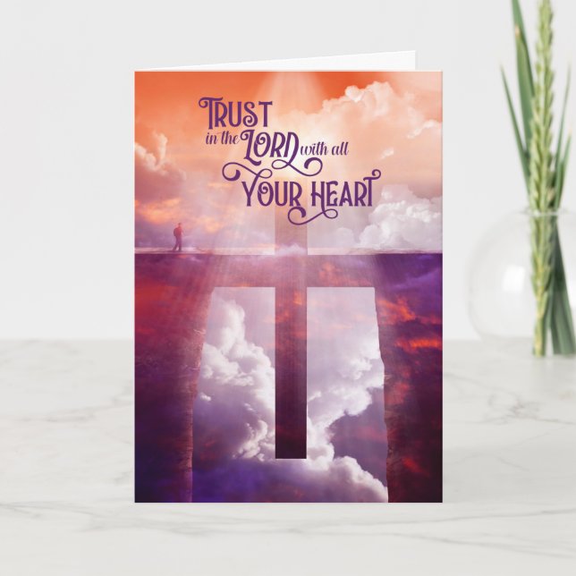 Religiöse Ermutigungsschrift aus Sprichwörtern Karte (Vorderseite)