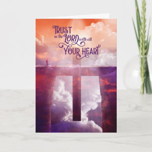 Religiöse Ermutigungsschrift aus Sprichwörtern Karte