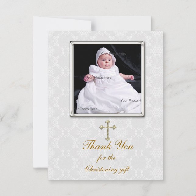 Religiöse Fotokarte Dankeskarte (Vorderseite)