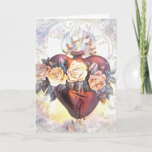 Religiöse Freundschaft Gebet Jungfrau Mary Vintag Karte