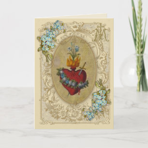 Religiöse Freundschaft Gebet Jungfrau Mary Vintag Karte