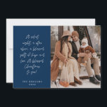 Religiöse, frohe Weihnachten, Christliches Foto Feiertagskarte<br><div class="desc">Religiöse, Christliche, frohe Weihnachten, Saisongrüße, glücklicher Urlaub, frohe Weihnachten, Navy Blue Thema. ( Eine stille Nacht, ein Stern oben, ein gesegnetes Geschenk der Hoffnung und Liebe. Ein gesegnetes Weihnachten für dich! ) Feiern Sie die Saison mit dieser Familienkarte (gedruckter und / oder digitaler Download, Gruß per E-Mail, als Anhang) Es...</div>