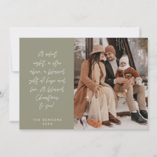 Religiöse, frohe Weihnachten, Christliches Foto Feiertagskarte