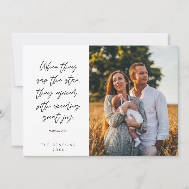 Religiöse, frohe Weihnachten, Christliches Foto Feiertagskarte (Vorderseite)
