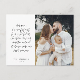 Religiöse, frohe Weihnachten, Christliches Foto Postkarte