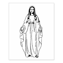 Religiöse gesegnete Jungfrau Mary Katholic Rubber  Gummistempel