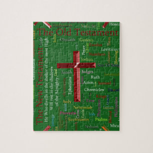Religiöse grüne Wortwolke Puzzle